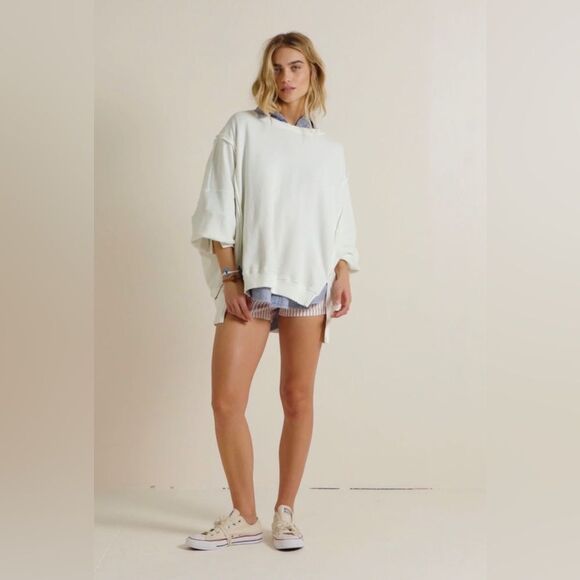 NWOT Free People Sz Lg Camden Sweatshirt- We The Free NWOT - Picture 2 of 6